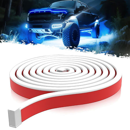 🔥71” High Brightness Automotive Hood Gap LED Strip - 12V-Ice Blue eclipse led lights
