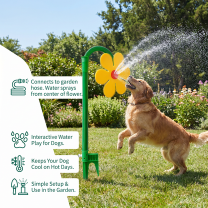 🔥Limited time offer💖 Spinning Sunflower Sprinkler for Dogs
