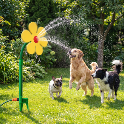 🔥Limited time offer💖 Spinning Sunflower Sprinkler for Dogs