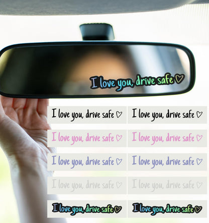 ✨Special price this week 💓"I love you, drive safe" sticker (10 pieces)