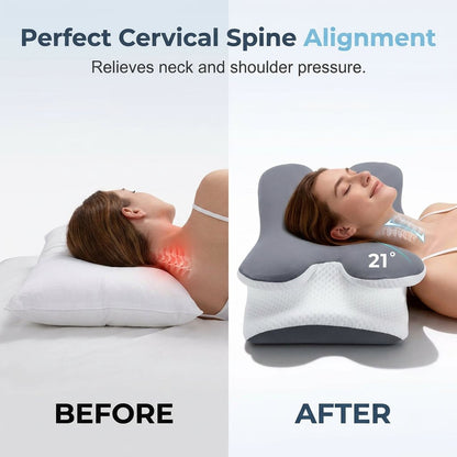 ✨Cooling Memory Foam Neck Pillow