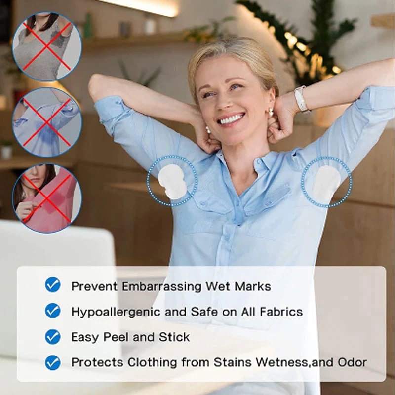 Ultra-Thin Disposable Underarm Sweat Pads