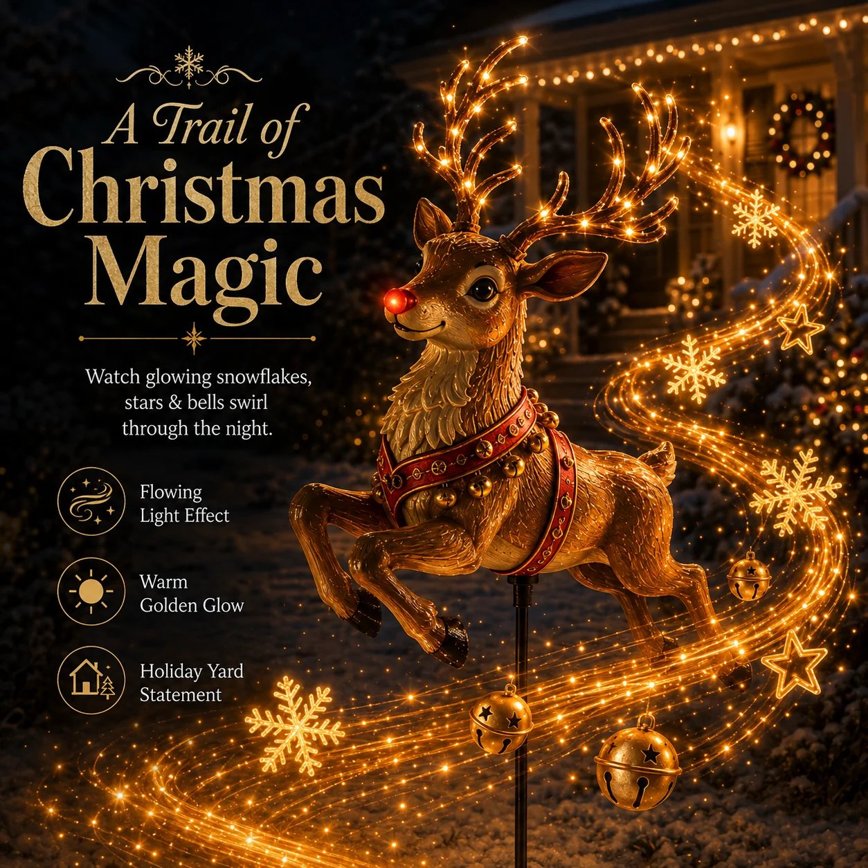 🎄✨"Christmas Magic Garden" Collection – Transform your garden into a winter wonderland with enchanting, flowing lights