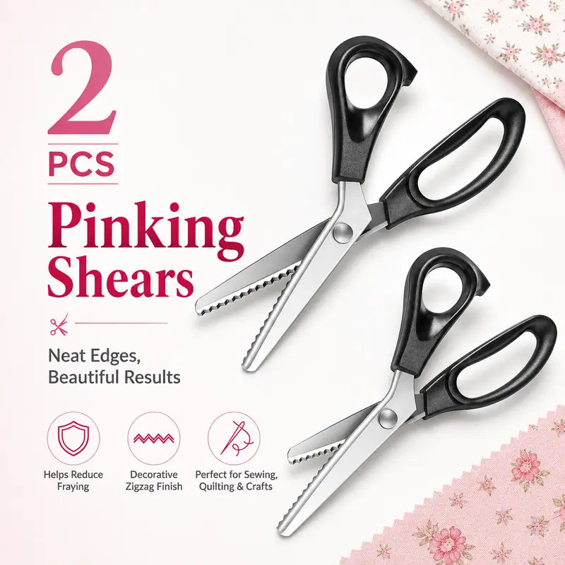 ✂️Stainless Steel Zig Zag Scissors with Serrated Teeth - Perfect for DIY Crafts