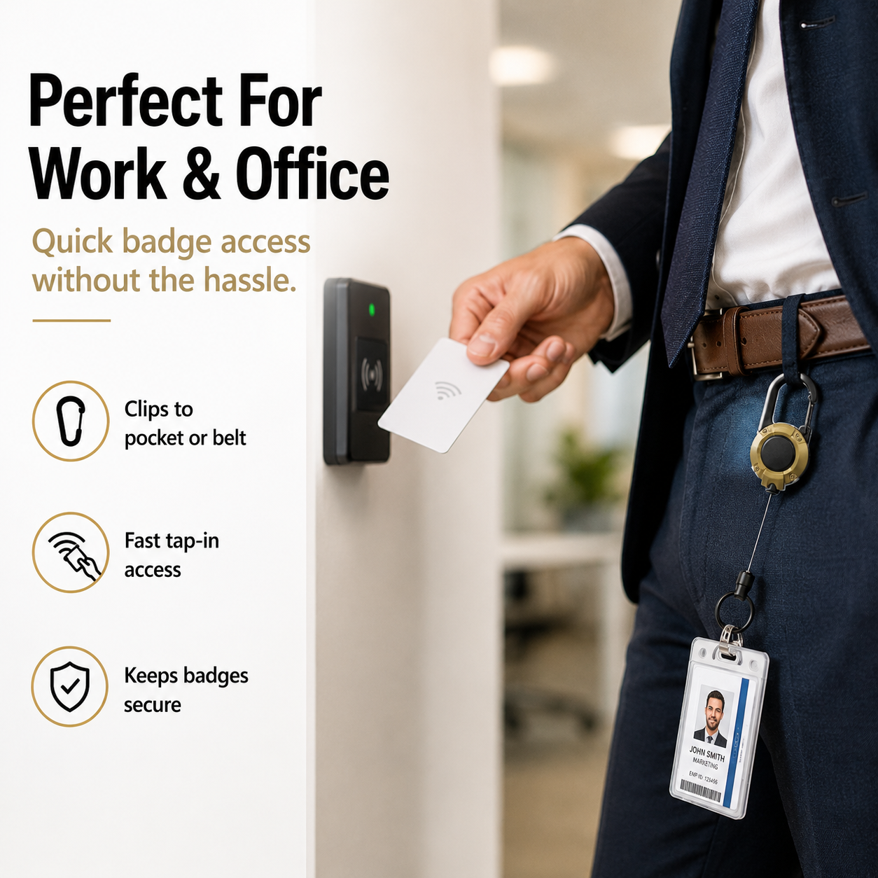 ✨Heavy‑Duty Retractable Keychain