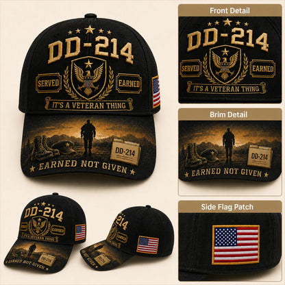 🔥LAST DAY 50% OFF - 🎖️DD-214 Served Earned Commemorative Cap(Breathable & Lightweight Comfort & Unisex Fit)