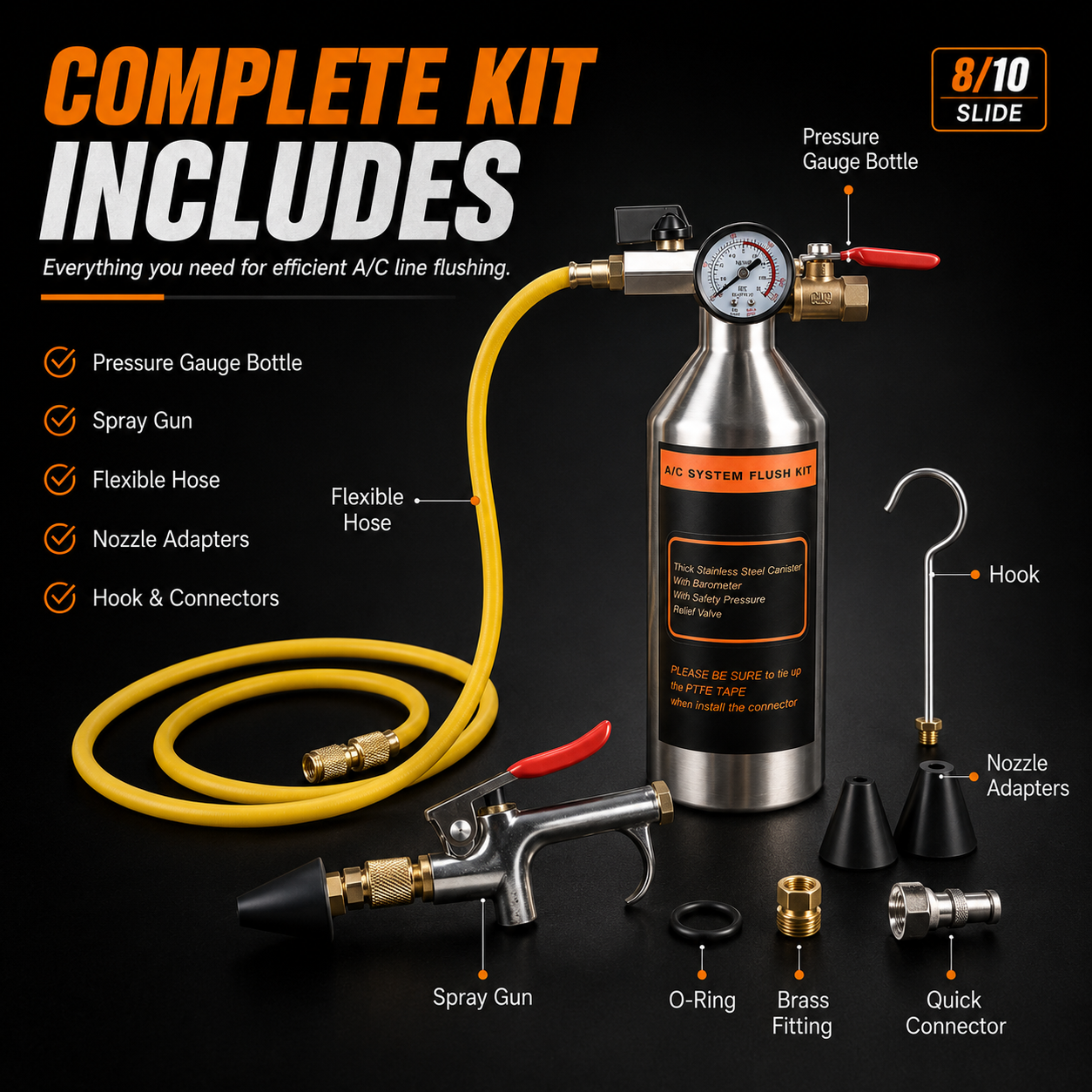 🔧 Automotive AC System Flush Kit – Clean & Restore Your Car's Cooling Performance
