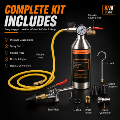 🔧 Automotive AC System Flush Kit – Clean & Restore Your Car's Cooling Performance