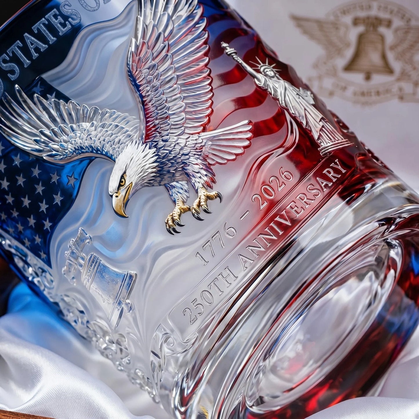 🔥Limited Edition 🎉2026 USA 250th Anniversary Commemorative Glass – 1776-2026 Heritage Edition