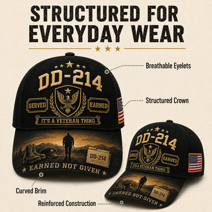 🔥LAST DAY 50% OFF - 🎖️DD-214 Served Earned Commemorative Cap(Breathable & Lightweight Comfort & Unisex Fit)