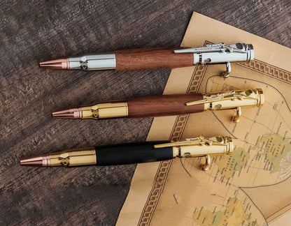 🖊100% Handmade Bolt Action Wooden Bullet PenTM | Crafted From Real Wood & Bullet Casing(Jake Wilson Handmade®) - BUY 3 FREE SHIPPING