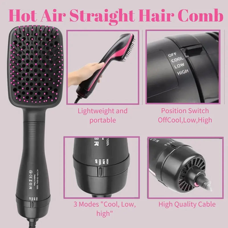3-in-1 Negative Ion Hot Air Brush