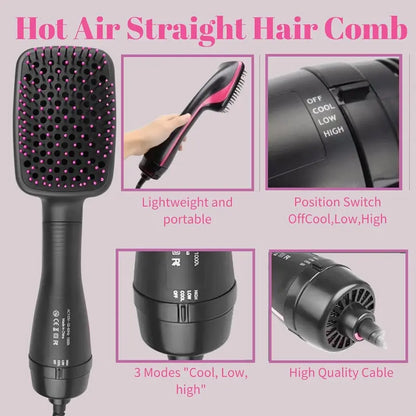 3-in-1 Negative Ion Hot Air Brush