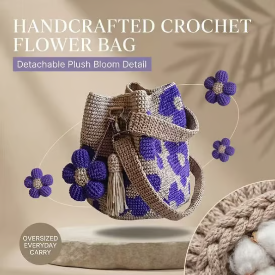 Crochet Flower Bag🌼