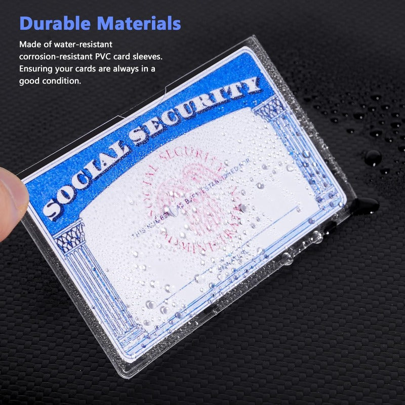 Clear PVC Card Sleeves: Under $1 each