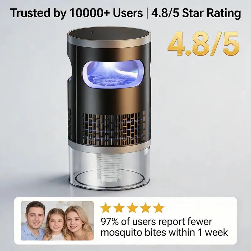 🔥 Flash Sale 49% OFF – 2026 Upgrade⚡Indoor Insect Trap with Light and Suction Non Zapper Flying Bug Catcher
