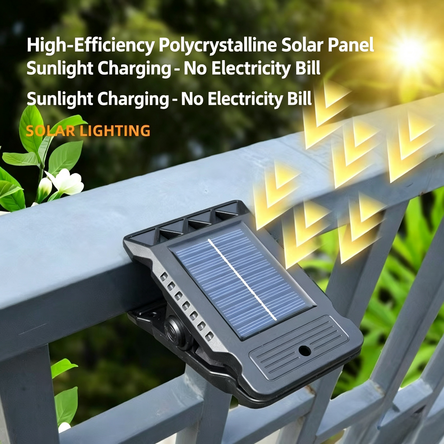 Solar Clip Light with Motion Sensor
