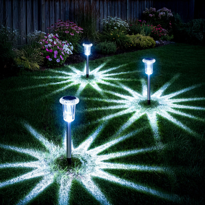 Magical Outdoor Solar Lights - Celestial & Radiant Rainbow Garden Path Lamps