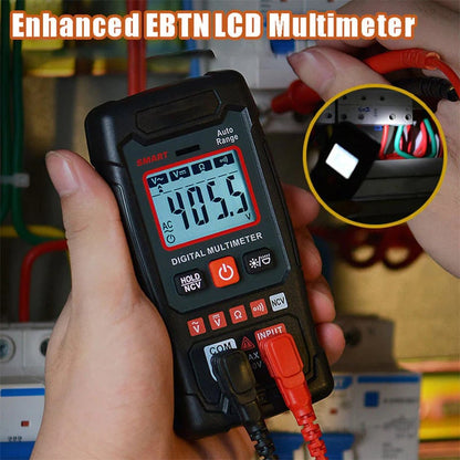 🔧⚡️🔧Smart Digital Multimeter with Anti-Burn Protection, 4000 Counts Auto-Ranging, Multi-Function Measuring Tool, Pocket Size for Electrician & Home Maintenance