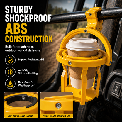 🥤Gyroscopic Anti-Spill Cup Holder | Clamp-On Auto-Level Drink Holder