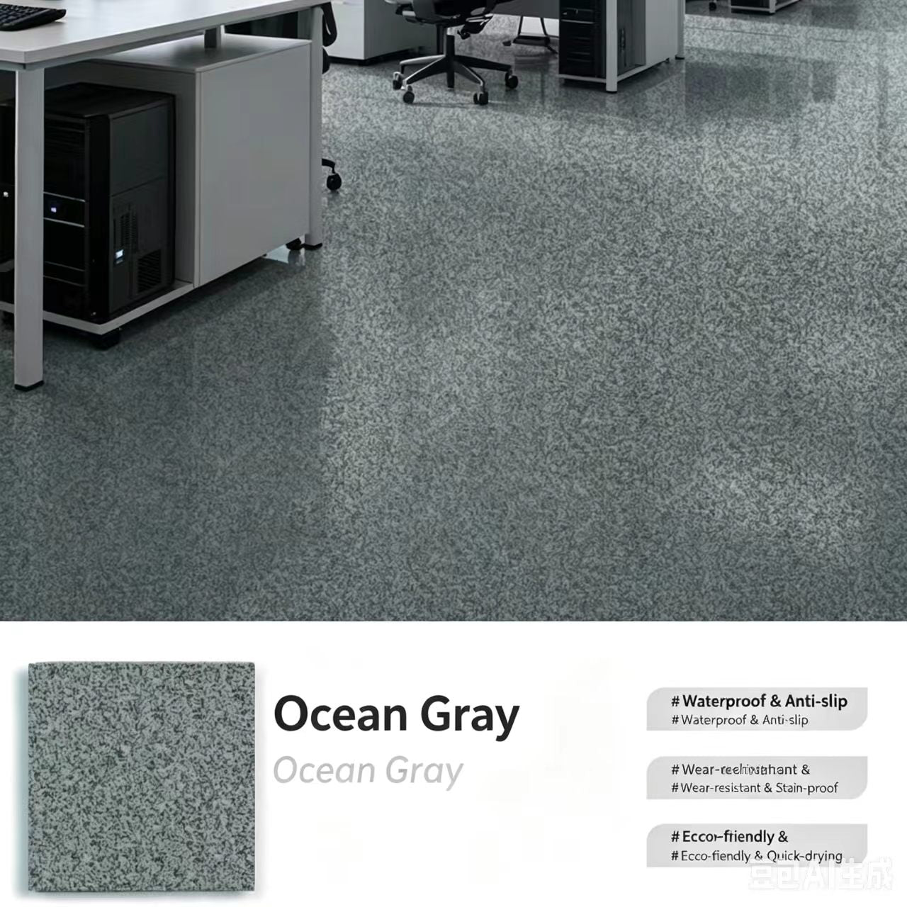 🔥Up to 50 % off!🔥High-gloss epoxy resin floor coating with a marble effect