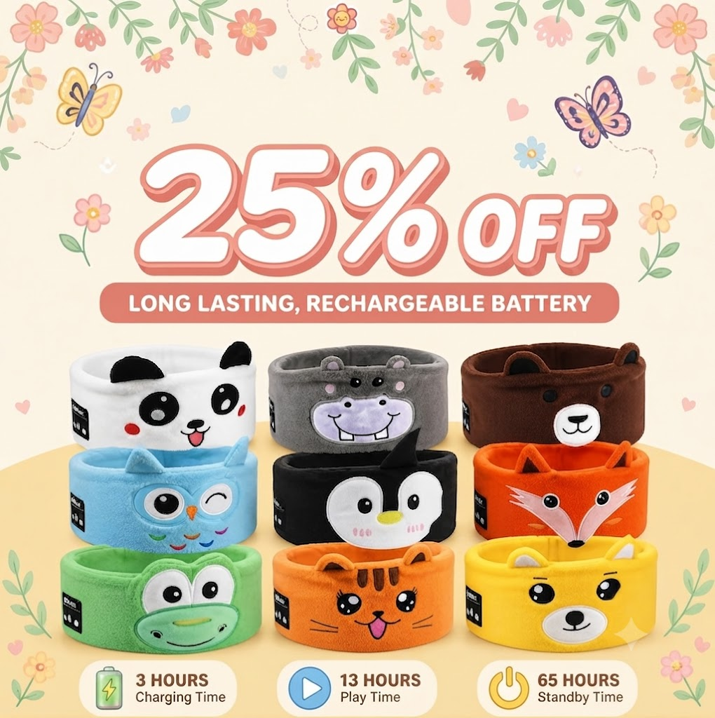 💖25%OFF 💖Kids Animal Sleep Headphones™
