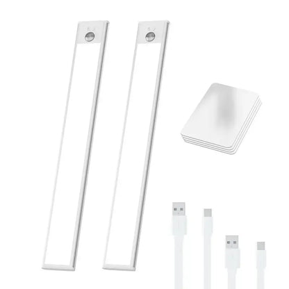 Rechargeable Under Cabinet Lights with Remote, Motion Sensor Closet Light, 3 Color Temps Dimmable Magnetic Night Light