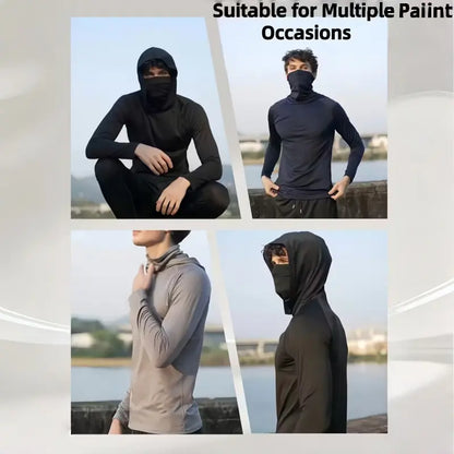 🏕️50K+ Sold⚡Men's UPF 50+ Cooling Hoodie – Soft, Breathable & UV Protection