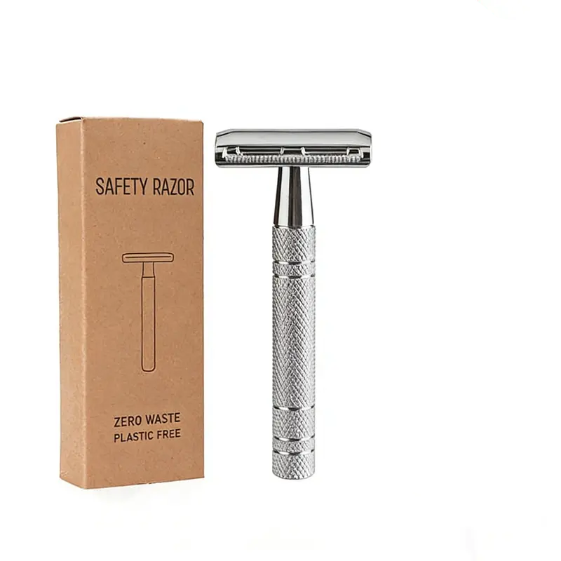 Double Edge Safety Razor Set with 10 Replaceable Blades