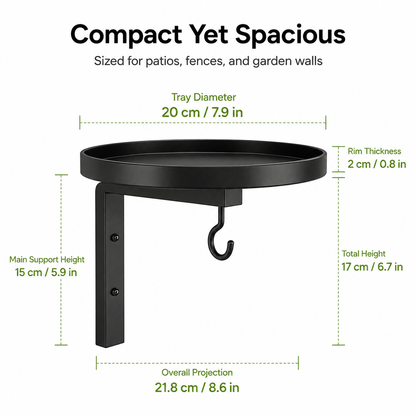 🌸LAST DAY SPECIAL PRICE!!🌸Wall-Mounted Metal Bird Bath Basin