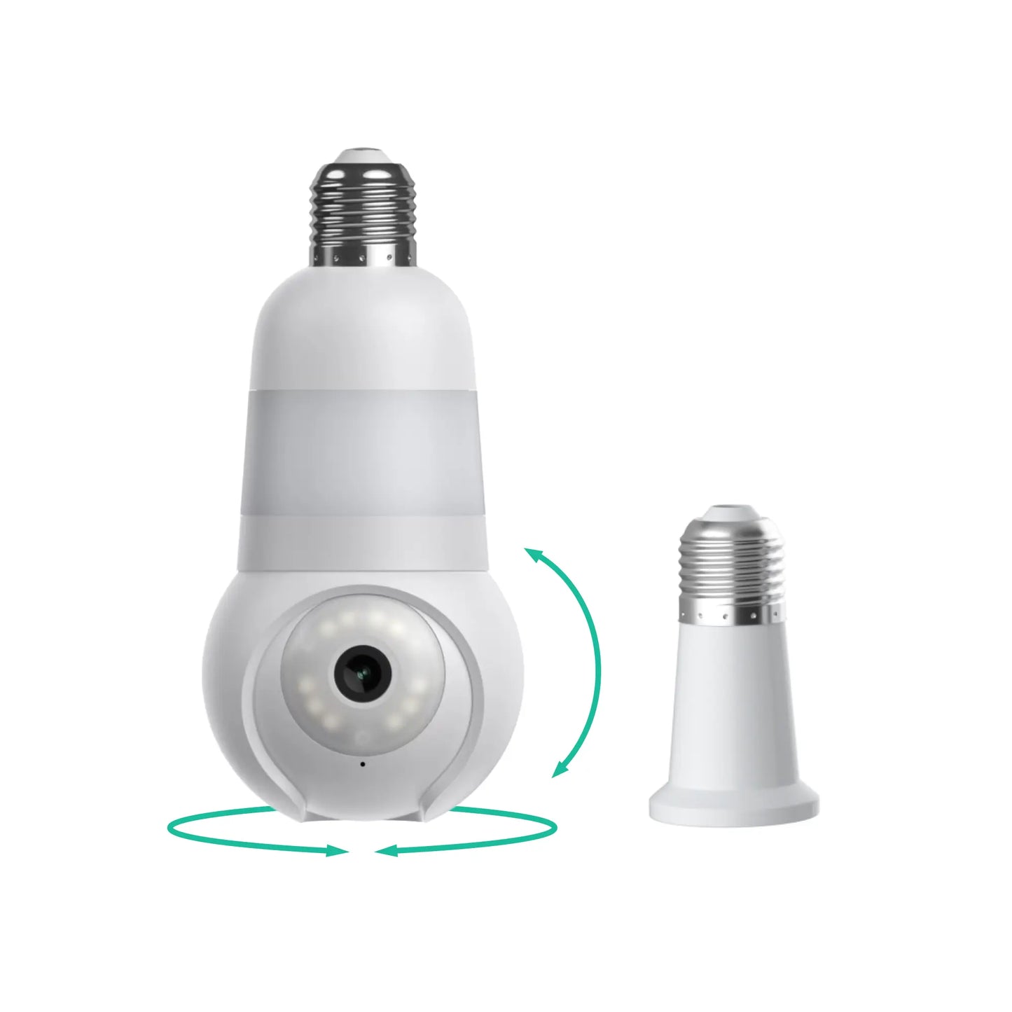 Light Bulb Security Cam - 2K WiFi Indoor/Outdoor