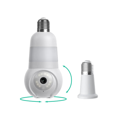 Light Bulb Security Cam - 2K WiFi Indoor/Outdoor