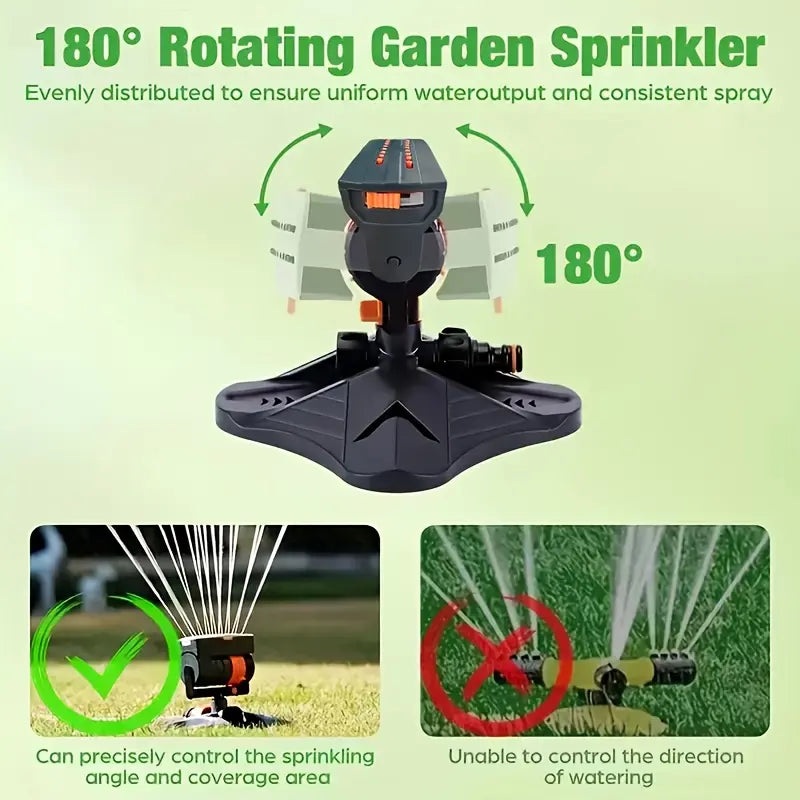 Stop Hand-Watering💦 50% OFF: The Precision Turret Sprinkler for a Lush, Green Lawn