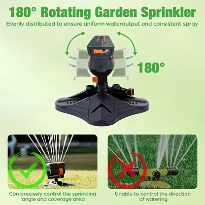 Stop Hand-Watering💦 50% OFF: The Precision Turret Sprinkler for a Lush, Green Lawn