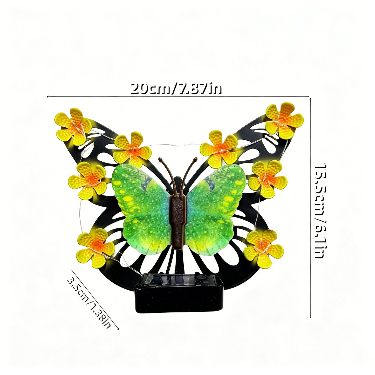 🦋 Solar-Powered Butterfly Wall Light | Outdoor Waterproof Garden Decor