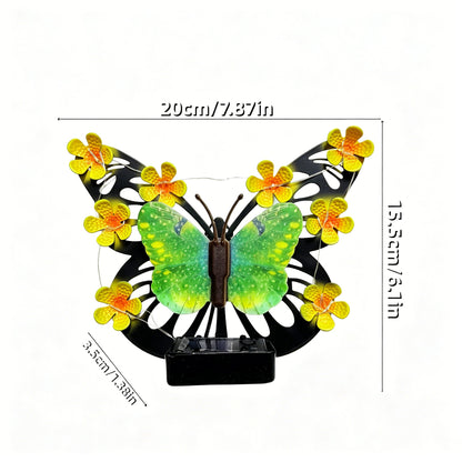 🦋 Solar-Powered Butterfly Wall Light | Outdoor Waterproof Garden Decor
