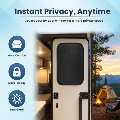RV Door Window Blackout Shade-16x25 Triple-Layer Privacy Cover