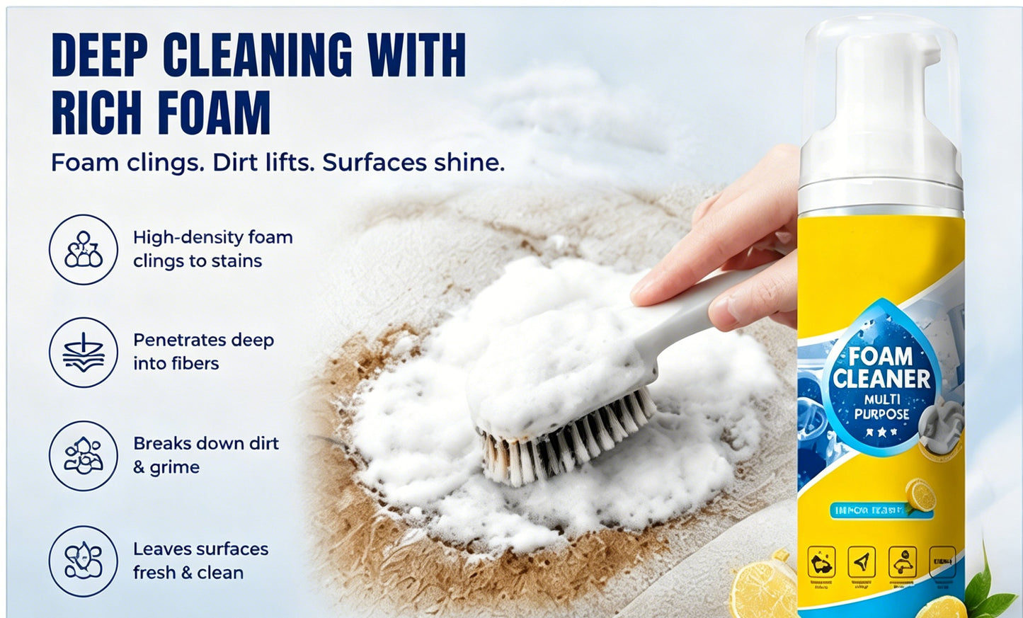 🔥Last Day 49% OFF - 🧽 Multi-Purpose Foam Cleaner