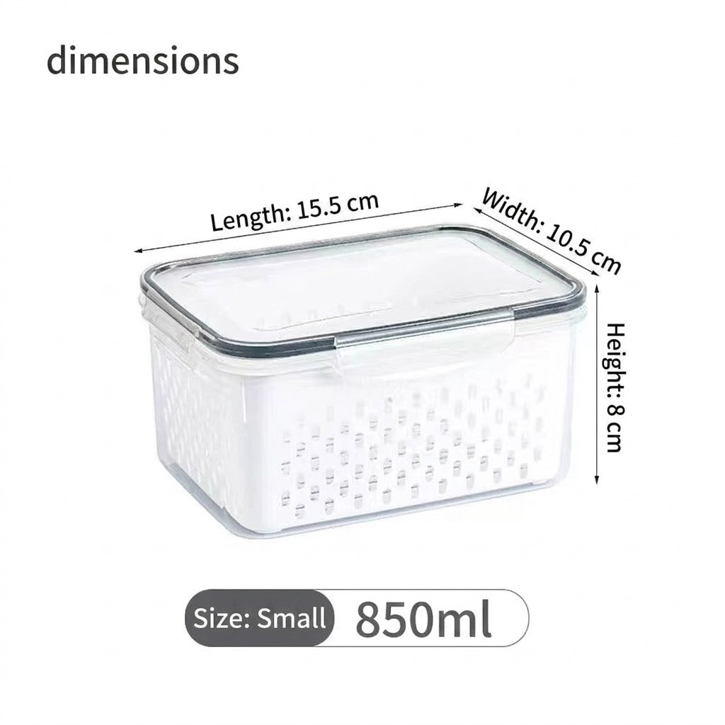 4-in-1 Functionality Food Storage Containers Stackable, Space-Saving Design