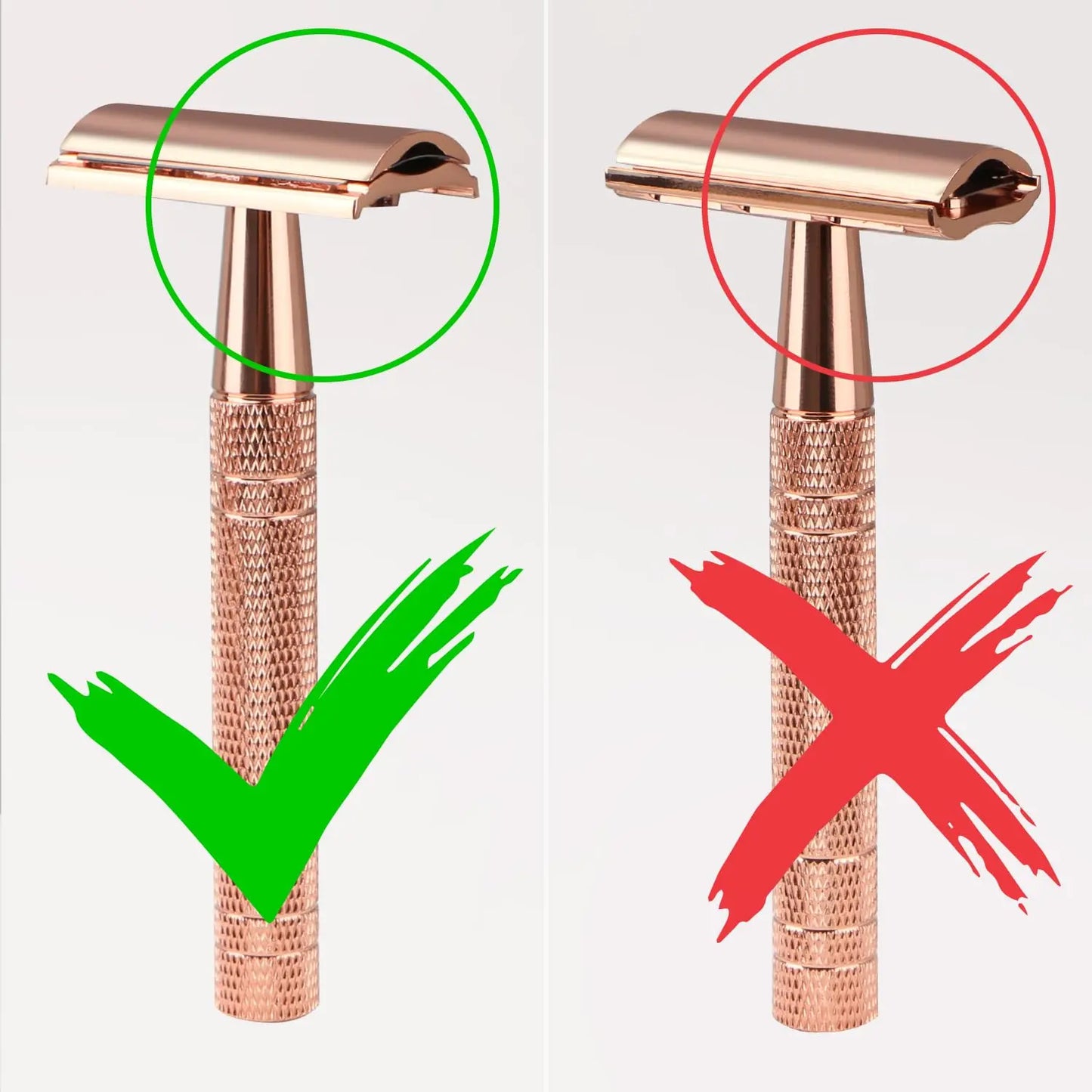 Double Edge Safety Razor Set with 10 Replaceable Blades