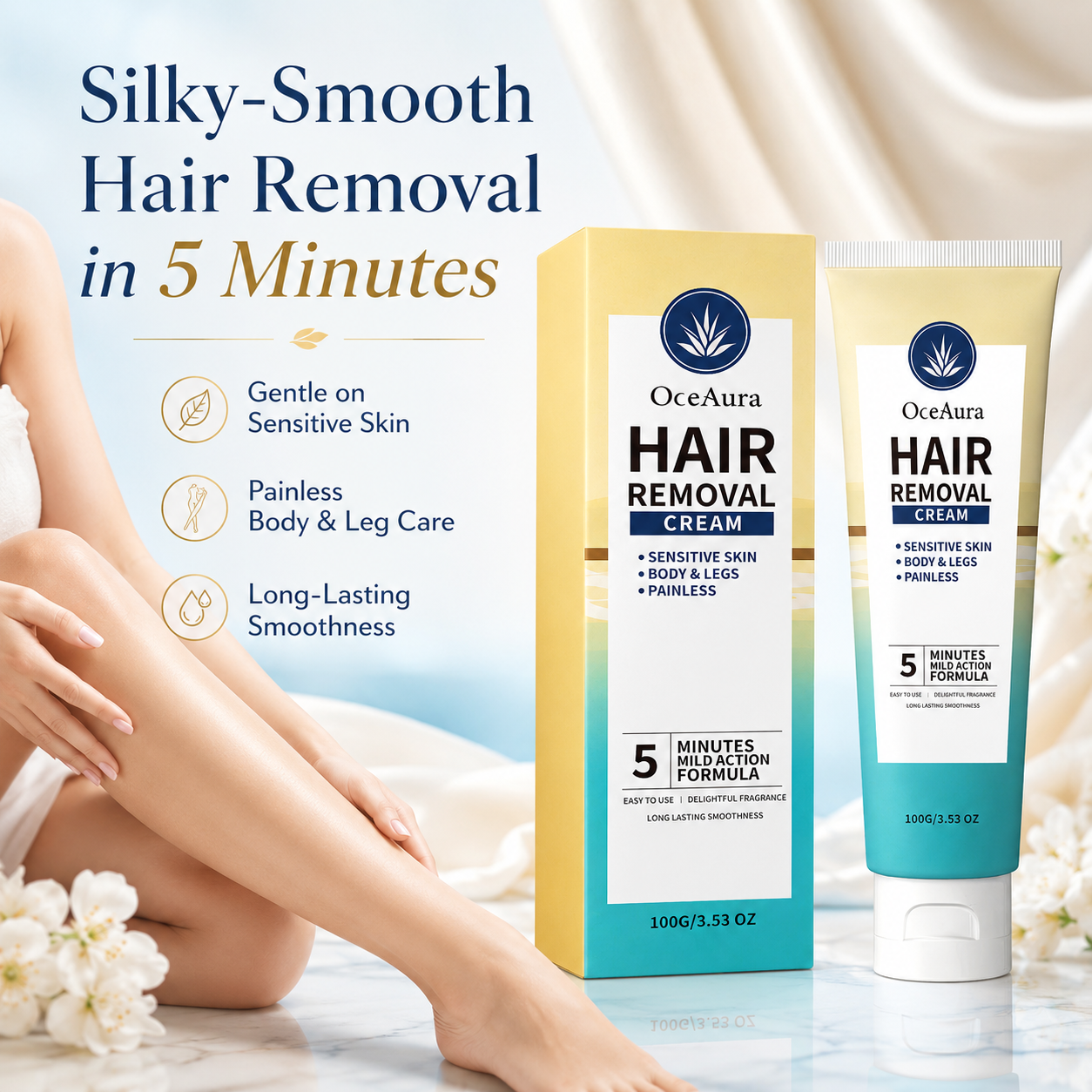 ✨ OceAura Mild Hair Removal Cream