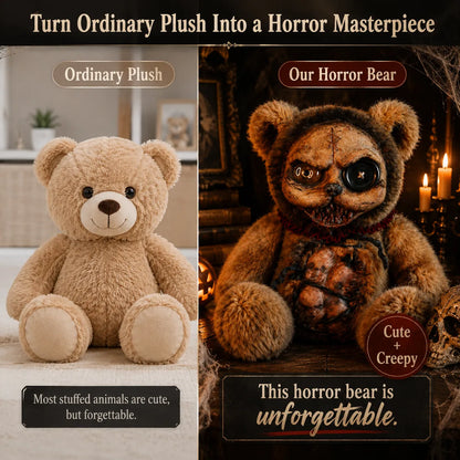 🧸🩸 Custom Horror Bear Plush – Creepy Cute Scary Teddy Bear Collectible