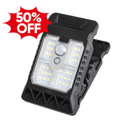 Solar Clip Light with Motion Sensor