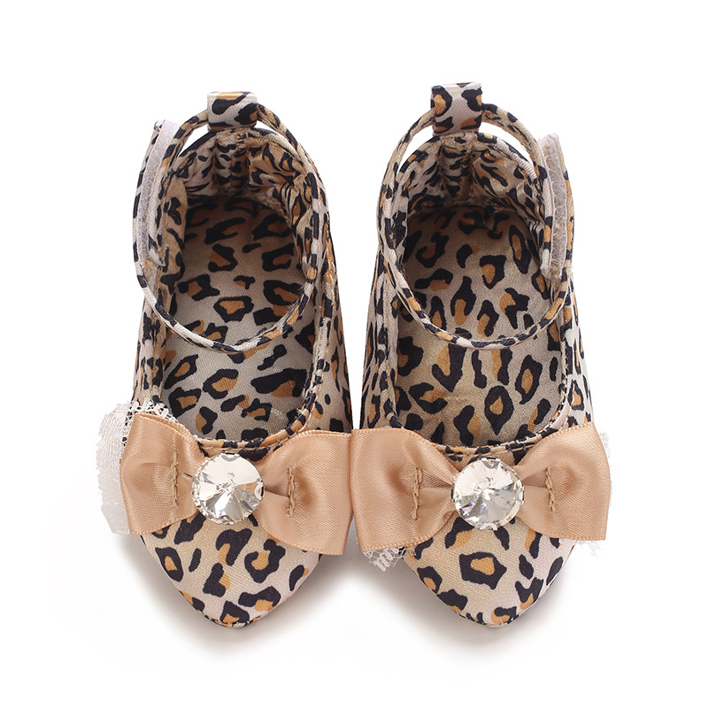 👑 Little Princess High Heel Crib Shoes  Soft Sole Baby Photo Shoes for Newborn Girls