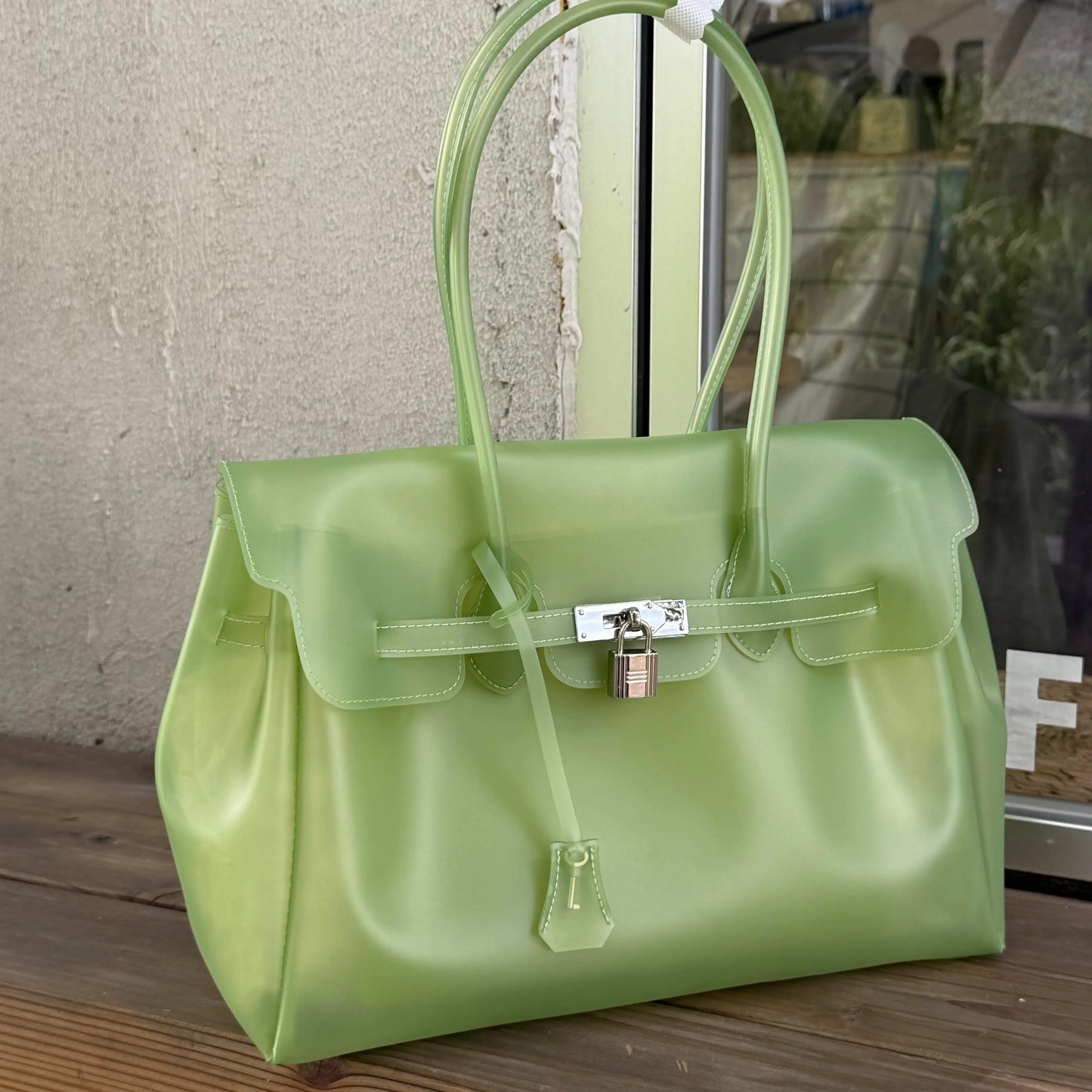 Transparent Jelly Shoulder Bag for Women, Summer TPU Handbag, Beach Tote Purse, Lightweight Crossbody Bag for Vacation & Daily Outfit