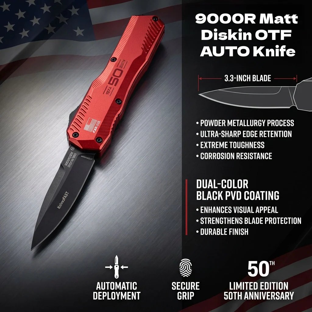 🔥Limited Time Discount 💥 - 🔪9000R OTF AUTO Knife (🎉50th Anniversary Edition🎉)