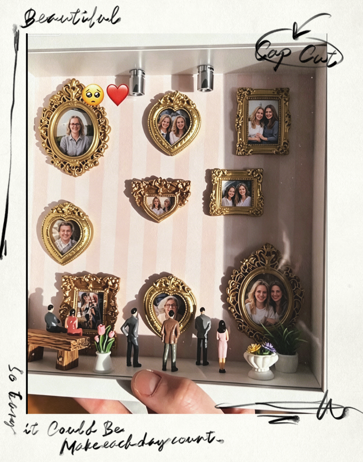 DIY Mini Museum Shadow Box Kit - Customizable 3D Memory Display Frame with LED Lights, Mini Frames & Figurines for Wedding, Graduation & Gifts