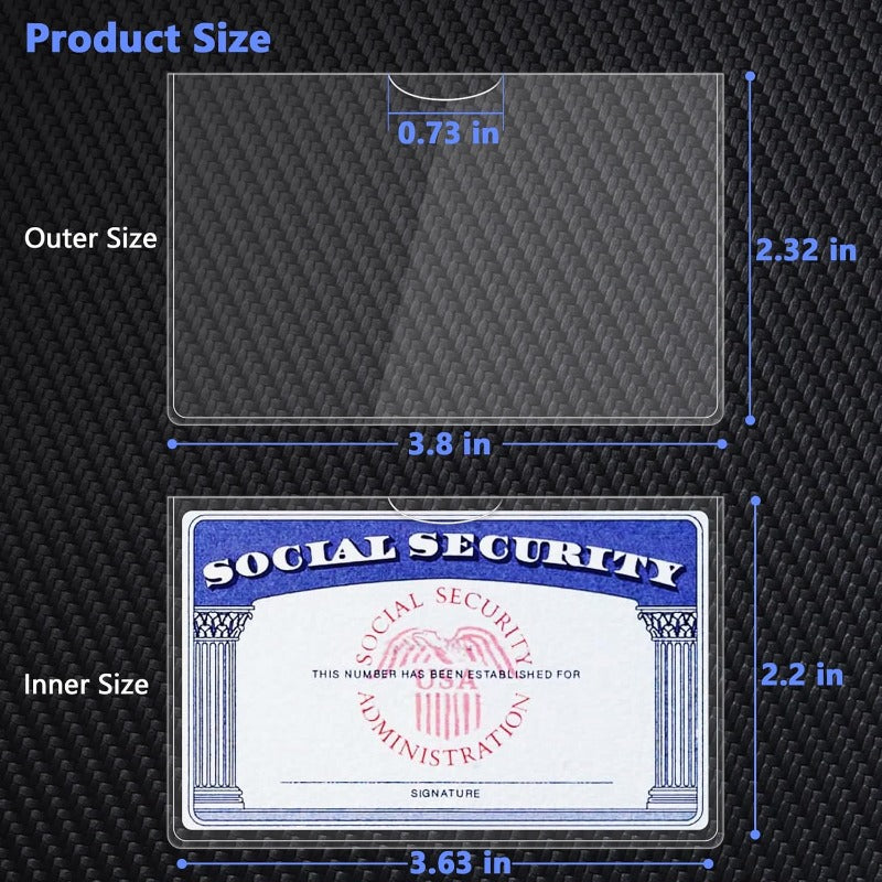 Clear PVC Card Sleeves: Under $1 each