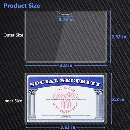 Clear PVC Card Sleeves: Under $1 each