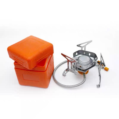 📢📢50% OFF !! ⏰Camping Gas Burner – 5800W, Piezo Ignition, Windproof 🔥